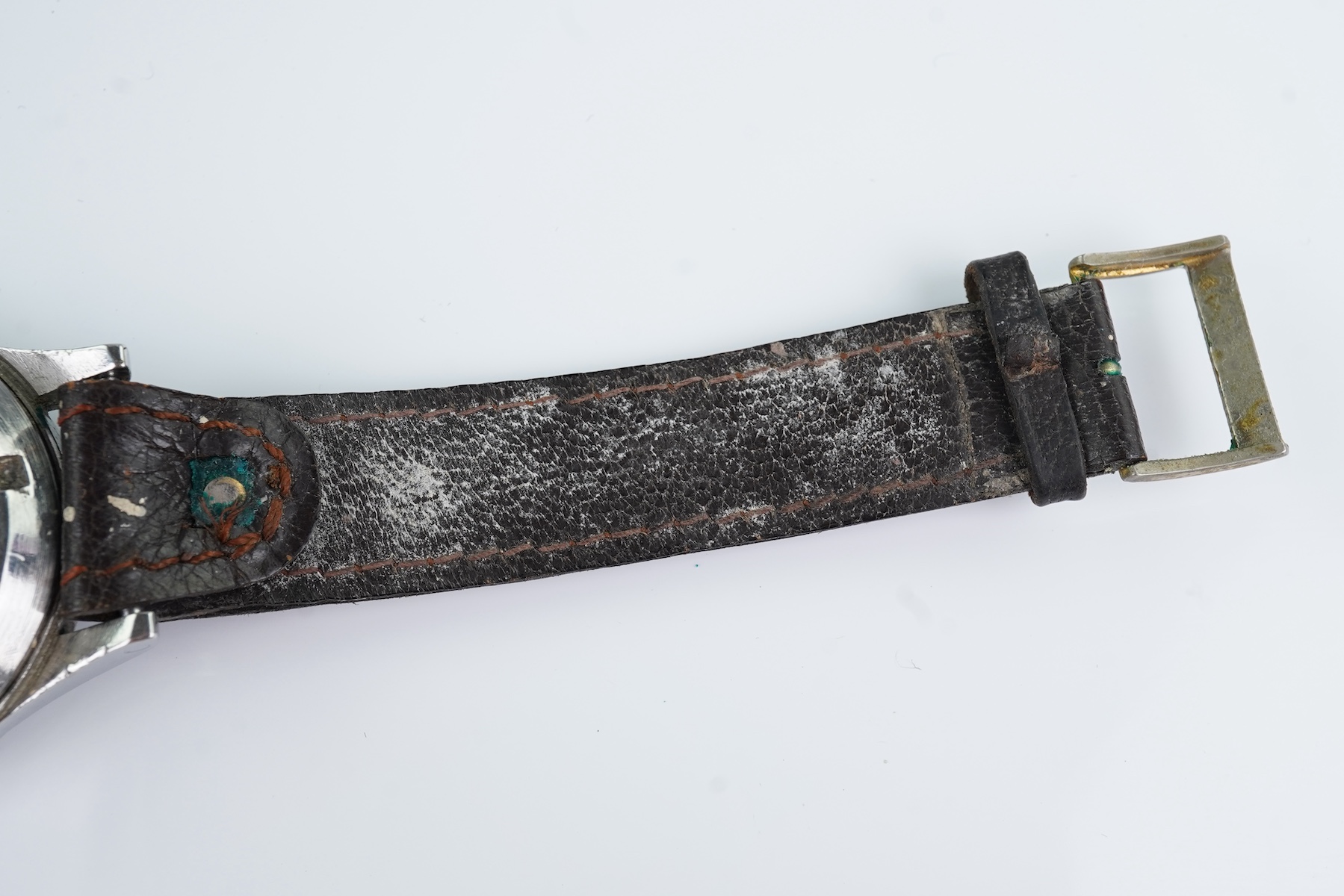 A gentleman's stainless steel Omega R.A.F. issue 6B/542 British military manual wind wrist watch, issued only in 1953